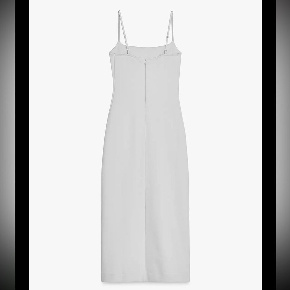 Zara interlock stretch slit midi dress - Picture 9 of 11